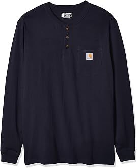 Workwear Pocket Long Sleeve Henley 