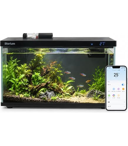 Amazon | 横幅27cmで楽しむアクアリウム オーバーフロー水槽セット