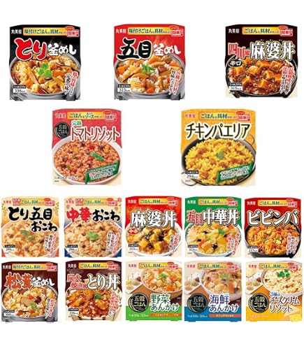 Amazon.co.jp: 丸美屋 どんぶり ごはん付き 10種類 アソート セット