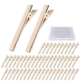 ヘアクリップ 約50個入り ヘアピン やっとこピン 髪留め 金具 パーツ ゴールド 5.6cm NYANDELMO ND-0152-R04-GD5.6