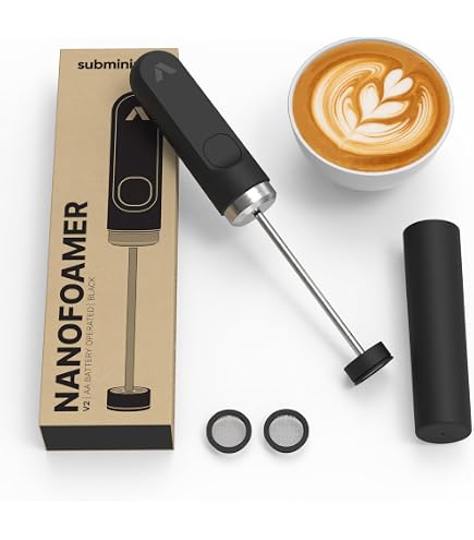Bialetti Mousseur à Lait Électrique USB - 3 Vitesses, Double Fouet Inox Pour Cappuccino & Boissons