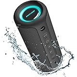 MIATONE BoomPro Bluetooth スピーカー 40W出力 IPX7防水 ブルートゥース スピーカー 重低音 アウトドア ワイヤレススピーカー Bluetooth5.3 RGB LEDライト DSP処理 PC パソコン 車載/パッシブ
