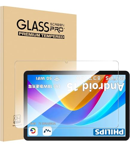 Amazon.co.jp: 【2枚セット】 PHILIPS タブレット 10インチ フィルム