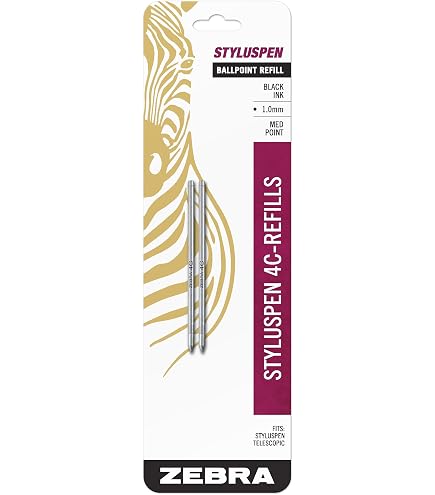★インク★ Amazon | Zebra 4 CインクペンRefill, 0.7 MM Fine Point,ブラック