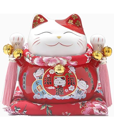 招き猫特大　福助　陶器　金運　開運　箱付き　新品未使用　置物　インテリア imgrc0091864835.jpg