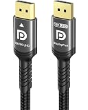 Ubluker 10K 8K 4K DisplayPort 1.4 ケーブル 40Gbps 2M、(VESA 認証) DP から DP ケーブル ナイロン編み DSC1.2 UHBR HDCP 10K 8K 60Hz 4K 165Hz 144Hz 120Hz 2K 240Hz FreeSync G-Sync モニター PC TV