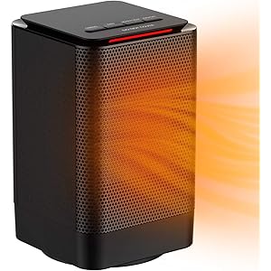 Kloudi ヒーター 小型 セラミックヒーター ファンヒーター 首振り 電気ストーブ 電気ファンヒーター 3段階切替…