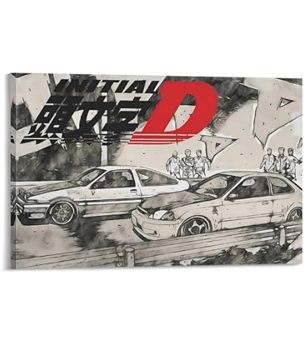 Amazon.co.jp: アートパネル 頭文字D イニシャルD 藤原拓海 モダン