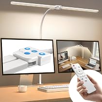 Amazon.co.jp: 【2025新登場】Hoxhyon デスクライト LED 白 クランプ式