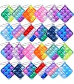 Amazon | スクイーズ玩具 プッシュポップ キーホルダー プッシュポップ