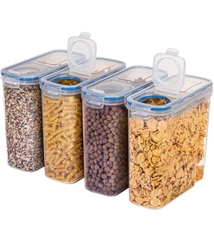 Amazon｜密閉容器 食品保存容器 プラスチック 密閉 片手で開けやすい