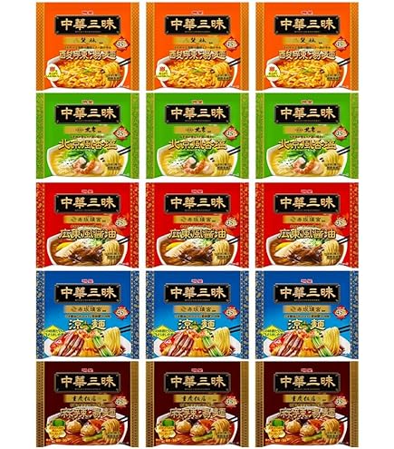 Amazon.co.jp: 明星 中華三昧(袋)4種アソート[12個入、広東風醤油