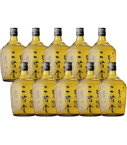 Amazon.co.jp: 麦焼酎 25度 二階堂酒造 吉四六 瓶 720ml 10本 1ケース