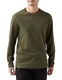 [Amazon Essentials] Tシャツ スリムフィット 長袖 メンズ ヘザーオリーブ M