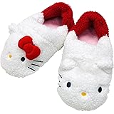 [MORIPiLO] モリピロ ふわふわスリッパ 室内履き 子供 大人兼用 キティ ダニエル ホワイト 23-25cm【公式キャラクターグッズ】 柔らかな肌触り ぬいぐるみ ルームシューズ レディース 可愛い サンリオ SANRIO 4620794
