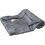 ブルーム 今治産 ひざ掛け ブランケット アヴニール 約98×70cm 日本製 綿100% 洗える リバーシブル シープ加工 ひざかけブランケット (グレー)