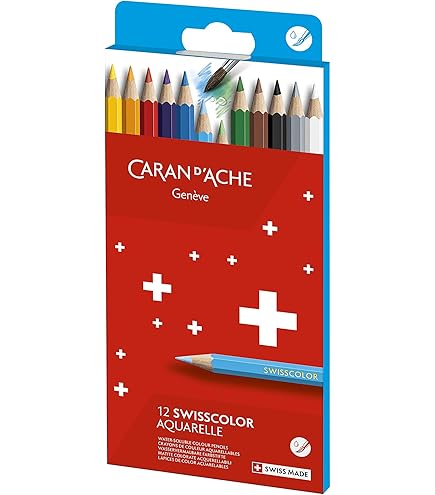 Amazon.co.jp: カランダッシュ スイスカラー色鉛筆 18色セット 缶入