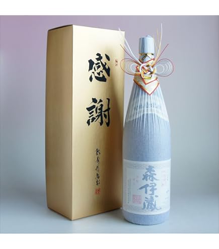 Amazon.co.jp: 森伊蔵 感謝・木箱入り・水引き.ver 1800ml 一升瓶