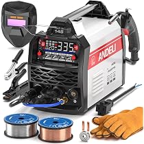Amazon | ANDELI 半自動溶接機 145Amp 100V/200V兼用 ガスMIG/ノンガス