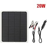 Amazon 9改善品 Allpowers カーソーラーチャージャー 10w 18v 12v 高効率 ソーラーパネル 単結晶 ポータブル 超薄型 自動車 オートバイ トラクター ボート バッテリーへの補充電 メンテナンス ソーラー充電器 車 バイク 車 バイク