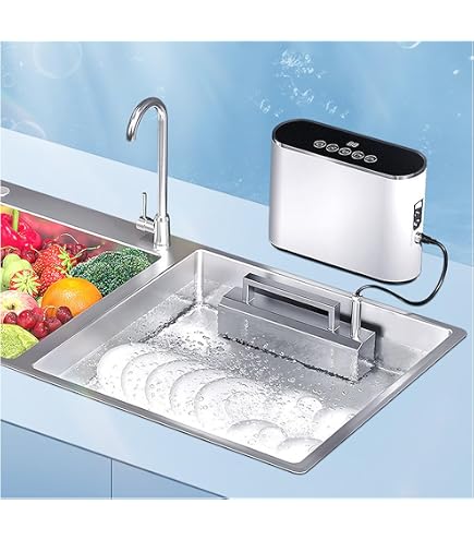 Amazon.co.jp: 【2026新登場】超音波洗浄機 シンク用 工事不要 380W 