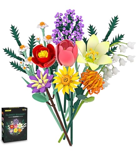 MOC NON MINI Flower Watering Can Potted Building Block MOC Creative Pl Bouquet Home Decoration Bricks Toys Kids Gifts 1936 1932