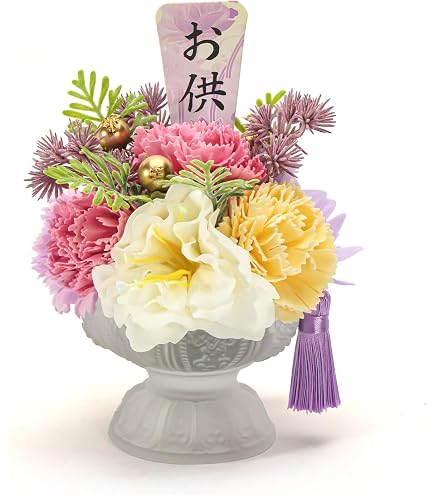 【山口茂世監修】ブリザーブドフラワー　仏花　1対 Amazon.co.jp: プリザーブドフラワー仏花・小 : ホーム＆キッチン
