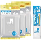 シーブリーズ SEA BREEZE フェイス&ボディ アイスシート シトラスシャーベット 30枚×3個セット+サンプル | 汗・皮脂・汚れ・テカリもすっきり,拭いた瞬間、メントール配合ですっきり爽快リフレッシュ,顔も身体も全身拭ける大判サイズ,外出時