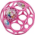 ブライトスターツ Bright Starts Oball オーボールラトル・【0ヶ月～】ベビーカー用おもちゃ 歯固め ガラガラ ソフトボール 出産祝い ベビーピンク 12030