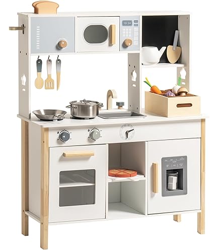 Amazon | Ikea Duktig ミニキッチン、バーチ合板、ホワイト | セット