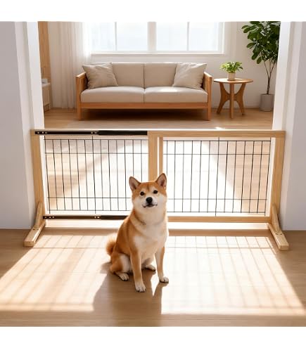 Amazon.co.jp: FXW 犬用ゲート 超ワイド・幅調整可能 最大4.65m 高さ