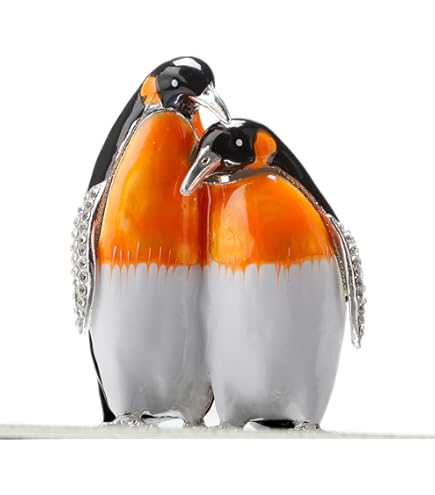Amazon｜Furuida 小物入れ ペンギン 蝶番付き エナメルジュエリー
