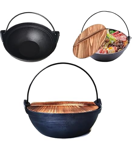 Amazon｜しぐれ鍋 小梅 蓋付 M11-038｜すき焼き鍋 オンライン通販
