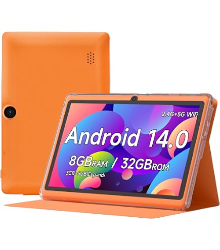 Amazon.co.jp: VOLENTEX 7インチタブレット、クアッドコアAndroid 13