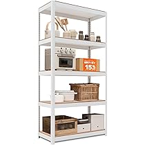 Amazon｜HOMEDANT House 組立簡単 高耐荷重 ラミネート スチールラック