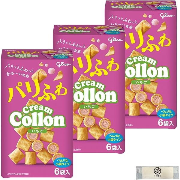 Amazon.co.jp: クリームコロン 大袋 いちごづくし 8袋入り×4個