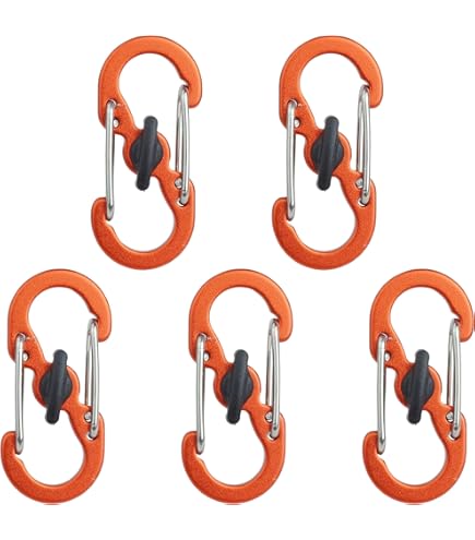 Amazon.co.jp: 【10個セット】 S字 カラビナ キーホルダー Wフック