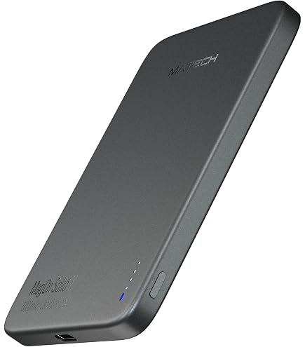 Amazon | MATECH モバイルバッテリー マグセーフ 超薄型 小型 軽量
