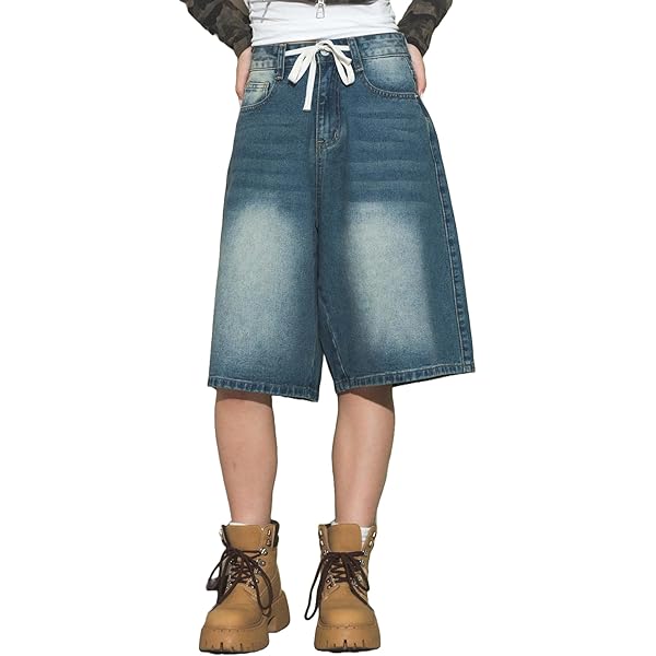 Amazon | [ミラオーウェン] サイドゴムデニムハーフパンツ