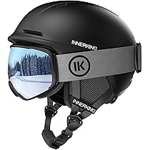 Amazon | InnerKing スキー/スノボ ヘルメット＋ゴーグル 2点セット