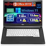 【整備済み品】富士通 ハイスペックノートPC /爆速第6世代富士通 ノートパソコン/lifebook a576/ 第6世代 CPUインテル® Celeron 3855U/Office 2019/Win 11/15.6型/無線WIFI/USB 3.0/