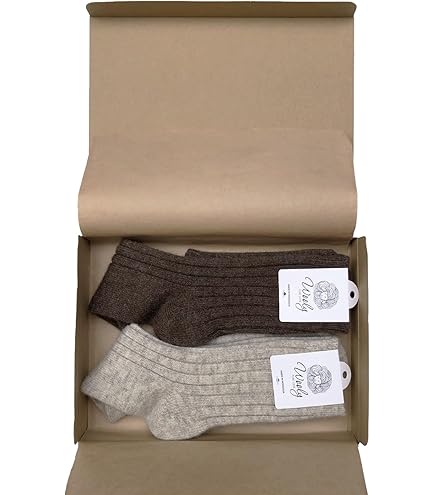 Amazon.co.jp: YANMAL ヤクウール ソックス モンゴル あったか靴下 2足