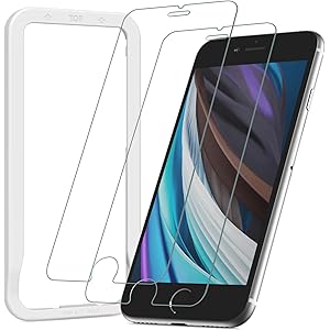 NIMASO ガラスフィルム iPhone SE 第2世代 用 iPhone8 / 7 適用 液晶 保護 フィルム ガイ…