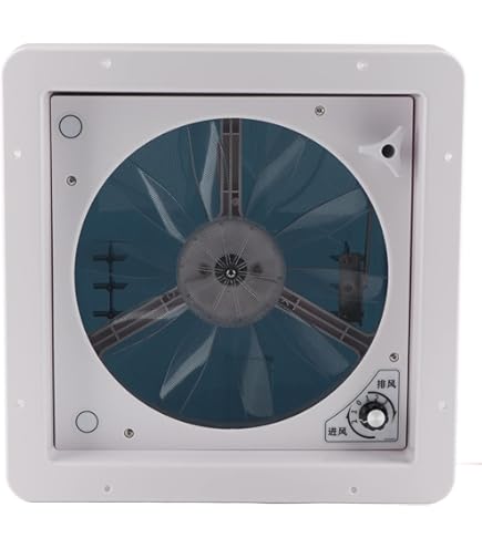 ★RV・キャンピングカー ルーフベントファン、双方向吸排気12v・１４インチ★ Amazon.co.jp: 14インチRVルーフベントファン、12V 10ブレードRVルーフ