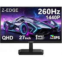 Amazon.co.jp: Z Z-Edge ゲーミングモニター 27型 260Hz 240Hz IPS