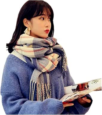 マフラーの巻き方 レディース 大判 ストール 秋冬 厚手 プレゼント 女性 チェック柄 スカーフ 男 学生 格子柄 ファッ ショール 暖かい 冬定番 マフラー 通販 Amazon