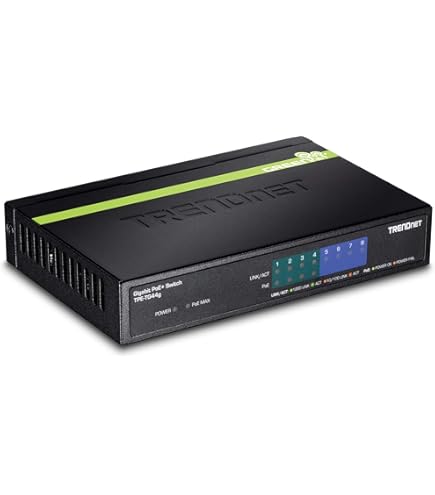 TRENDnet TE-GP051 PoEスイッチングハブ 10Gbps PoE Network Switch – 5-Port Unmanaged Gigabit PoE+ Switch