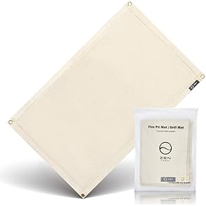 ZEN Camps 焚き火シート 焚き火台シート 95cm×60cm 耐火 耐熱 キャンプ BBQ 防炎 溶接