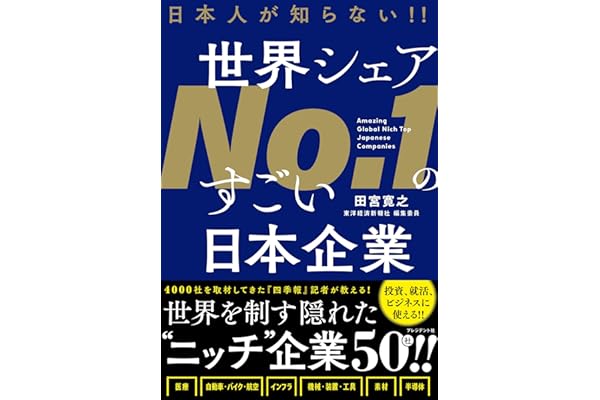 日本人が知らない‼ 世界シェアNo.1のすごい日本企業