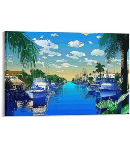 Amazon.co.jp: 鈴木英人《プロビンスタウン ハウス2》ポスター